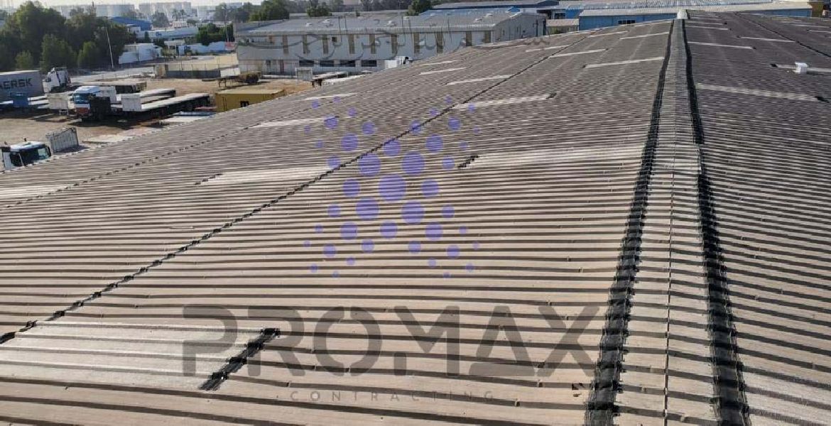 Iss Waterproofing - metal roof waterproofing project by Promax in Dubai, UAE